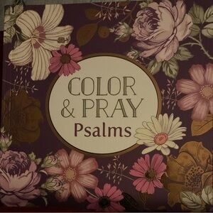 Color & Pray Psalms Book. Psalm on the Left Page & Coloring Page on Right. NEW